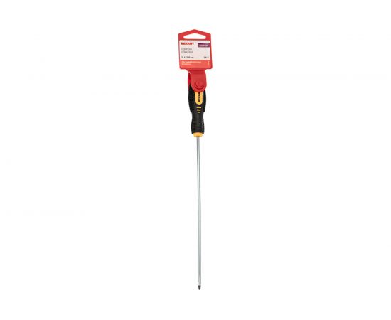 Шлицевая отвертка REXANT SL 4х200 мм, двухкомпонентная рукоятка 12-6426 