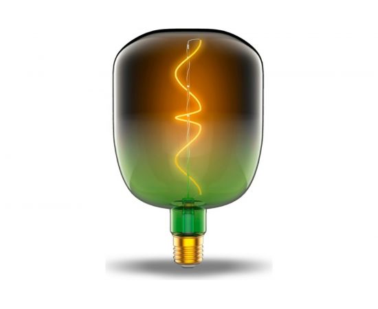 Лампа LED Gauss Filament Flexible V140-DC Green-Clear E27 5W 200lm 1800K 140х200mm 1/6 1009802105 