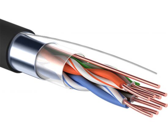 Кабель PROconnect витая пара FTP 4PR 24AWG, CAT5e наружный OUTDOOR бухта 305 м 01-0154 