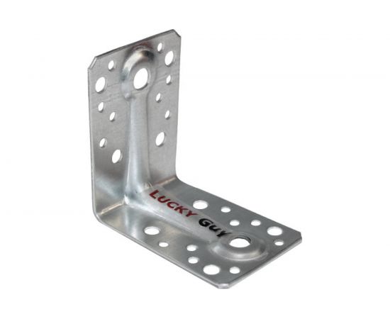Крепежный уголок LUCKY Guy 90х90х65х2,0 мм усиленный RAM-BO оцинк. 200 02 090 11 