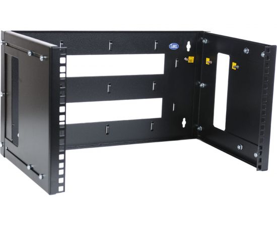 Универсальный настенный кронштейн ЦМО, 6U, регулируемая глубина 300-450мм, черный КНО-М-6U-9005 