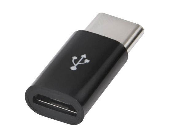 Адаптер-переходник Red Line Micro USB - Type-C пластик, черный УТ000016931 