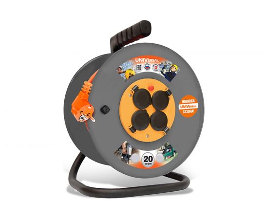 Удлинитель на катушке UNIVersal У10-014 термо ПВС 3*0,75 20м 9632874 1685 