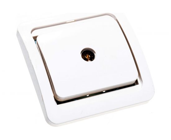 Одинарная телевизионная розетка СВЕТОЗАР CITY SV-54115-W – изображение 2