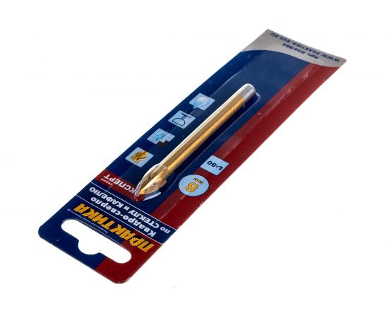 Сверло по стеклу Квадро (8 мм) ПРАКТИКА 034-984 – изображение 2