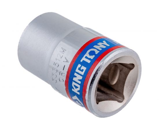 Головка торцевая стандартная шестигранная 3/8"", 12 мм KING TONY 333512M – изображение 2