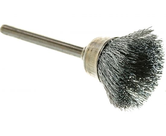 Кистевая щетка Зубр на шпильке из нержавеющей стали d 15x3.2 мм L 42 мм 35933 – изображение 2