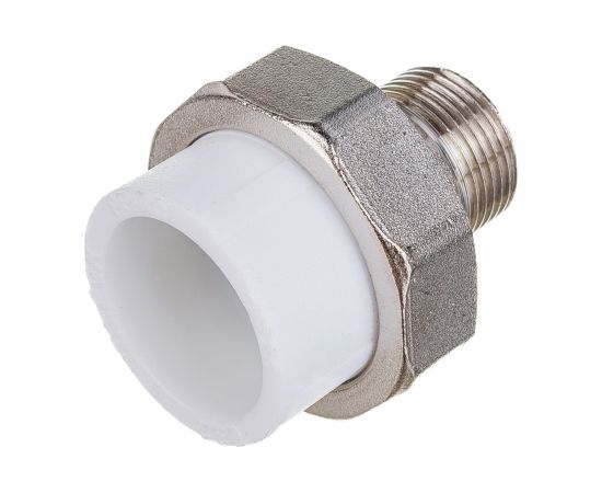 Комбинированная муфта VALFEX PP-R белая, разъем 32х3/4 дюйма НР 10156220 127-0226 – изображение 2