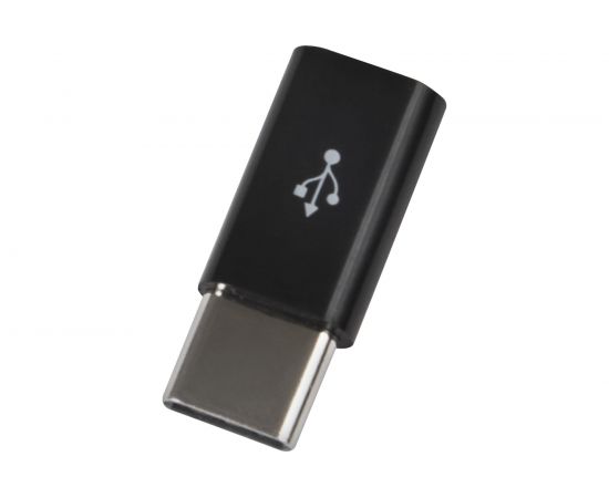 Адаптер-переходник Red Line Micro USB - Type-C пластик, черный УТ000016931 – изображение 2
