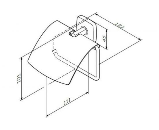 Держатель для туалетной бумаги с крышкой AM.PM Gem, A90341400 – изображение 2