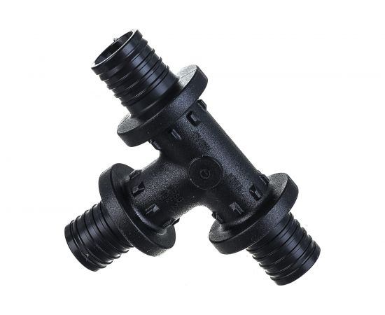 Равнопроходной тройник Rehau 16 16 16 PPSU полифенилсульфон PX 11600311001 – изображение 2