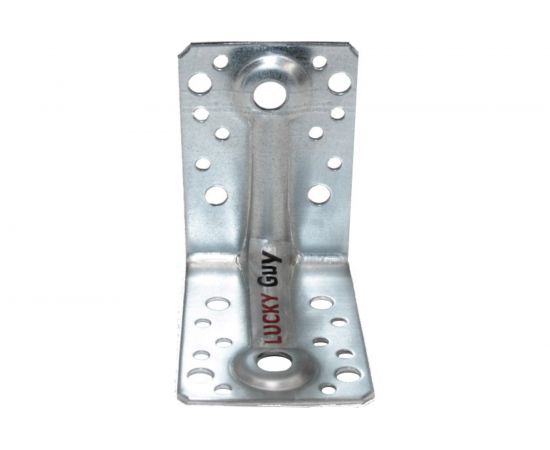 Крепежный уголок LUCKY Guy 90х90х65х2,0 мм усиленный RAM-BO оцинк. 200 02 090 11 – изображение 2