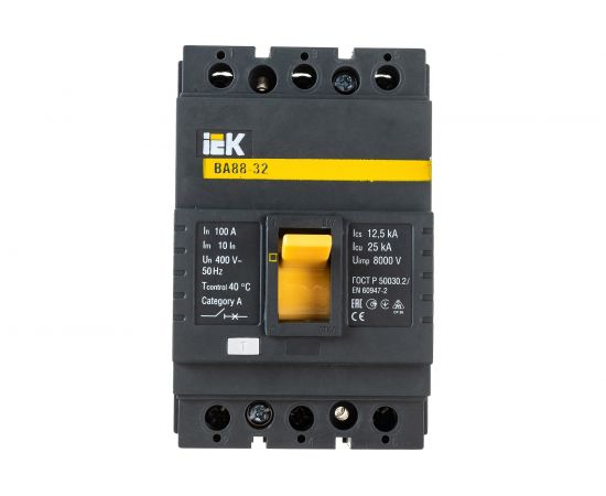 Автоматический выключатель IEK ВА88-32 3Р 100А 25кА SVA10-3-0100 – изображение 2