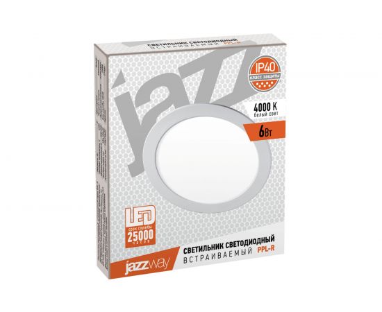 Встраиваемый светильник Jazzway PPL-R 6w 4000K IP40 WH d120мм круглый 5008465A – изображение 3