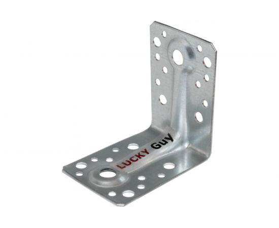 Крепежный уголок LUCKY Guy 90х90х65х2,0 мм усиленный RAM-BO оцинк. 200 02 090 11 – изображение 3