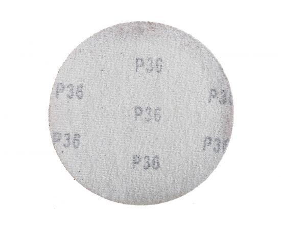 Круг абразивный на ворсовой подложке под липучку (10 шт; 125 мм; P 36) MATRIX 73833 – изображение 3