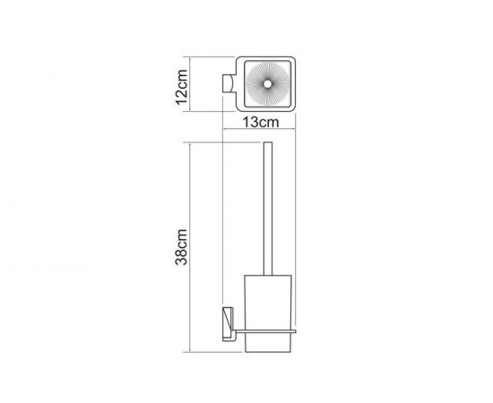 Щетка для унитаза WasserKRAFT Leine подвесная K-5027 – изображение 3