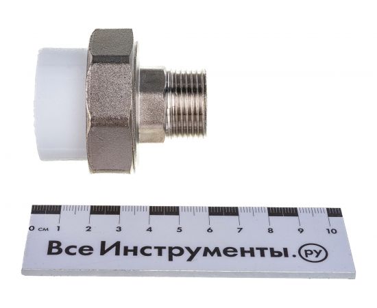 Комбинированная муфта VALFEX PP-R белая, разъем 32х3/4 дюйма НР 10156220 127-0226 – изображение 4