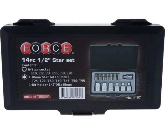 Набор звездочек и головок Е FORCE 4157 1/2 – изображение 4