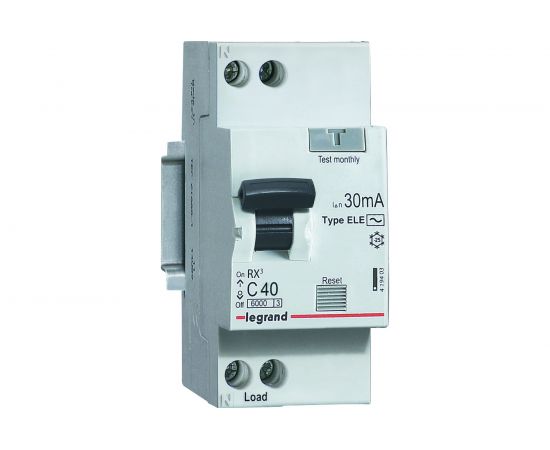 Автоматический выключатель дифференциального тока Legrand 1 полюс 1P+N C 32 А 30 мА тип AC 6 кА RX3 Leg 419402 – изображение 4