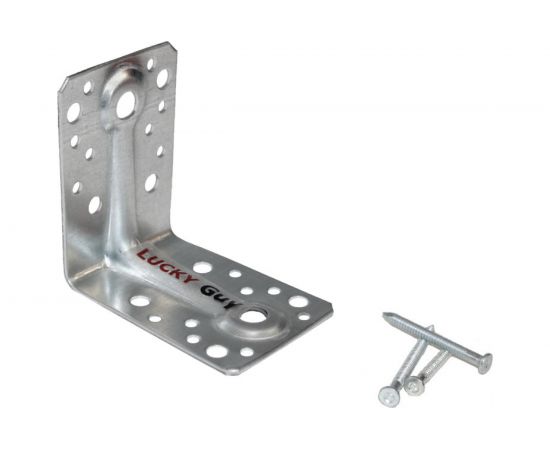 Крепежный уголок LUCKY Guy 90х90х65х2,0 мм усиленный RAM-BO оцинк. 200 02 090 11 – изображение 6