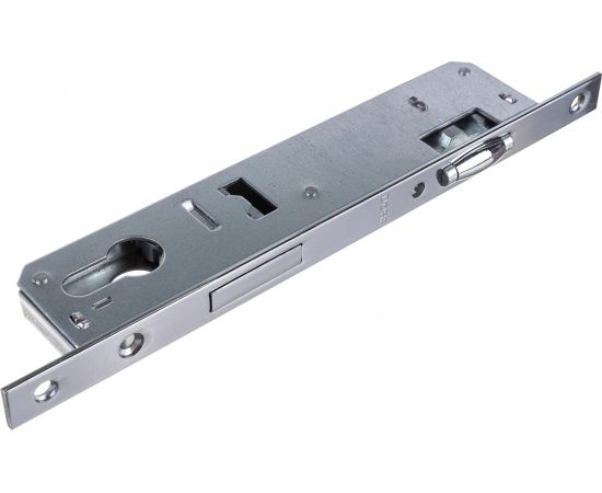 Врезной дверной замок DORF для ПВХ, м/о 92 мм, пл. 16 мм, д/м 25 мм, с роликовой защелкой 00-00004172 