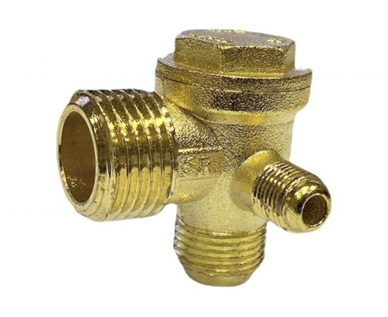 Клапан обратный для компрессора резьба наружная M1/2хM3/8хM1/8 Pegas pneumatic 4316 