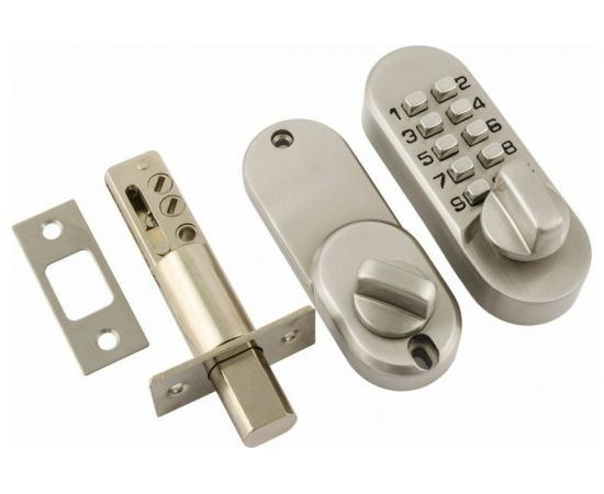 Кодовый замок НОРА-М 600 мат.хром 8690 