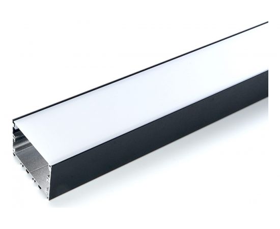 Накладной профиль для светодиодной ленты FERON CAB257 цвет черный, 10370 