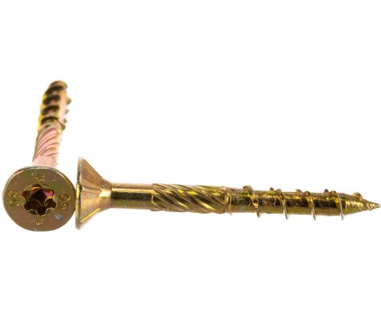 Шуруп Rusconnect CS 06050 с/нарез. д/дерева, потай, 6х50, 200 шт. Желтый цинк 310605 