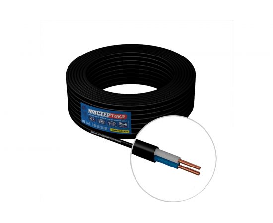 Кабель ВВГбм-Пнг Мастер Тока А 2х2.5 черный 50м МТ0193 