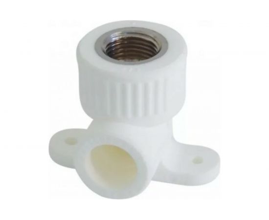 Угольник с креплением RTP PN25 комбинированный, внутренняя резьба D20х3/4 мм 15104 