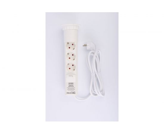 Выдвижной встраиваемый розеточный блок Inrior 3 EURO розетки RUFH-10 – изображение 2