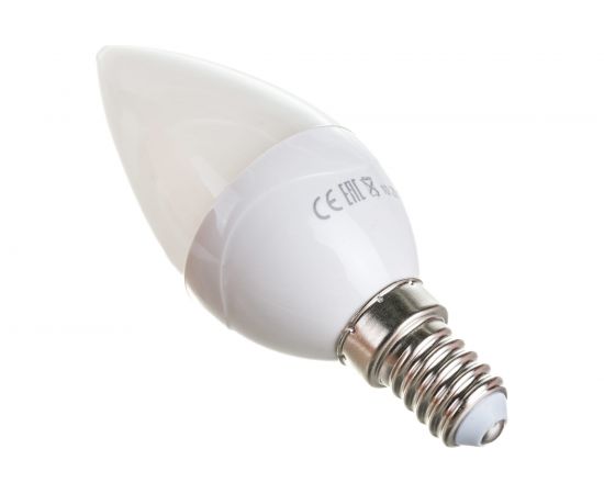 Светодиодная лампа КРАСНАЯ ЦЕНА B35 4W E14 3000K 300лм теплый белый свет матовая 4606400615842 – изображение 2