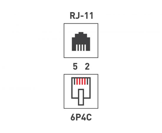 Телефонный джек 6P4C, 100шт PROCONNECT 05-1012-3 – изображение 2
