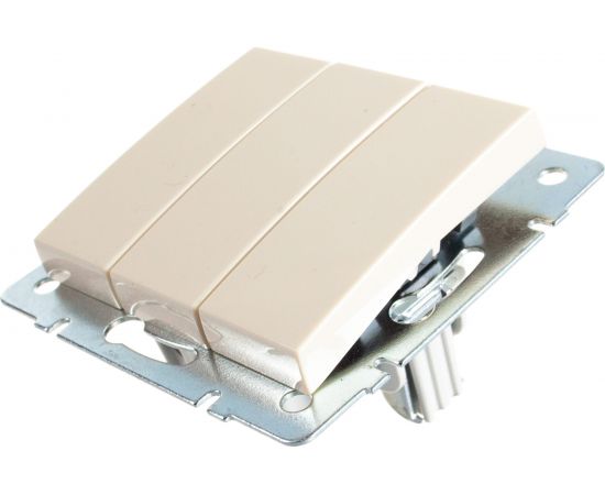 Тройной выключатель LEZARD RAIN крем 703-0388-109 – изображение 2