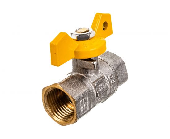 Шаровый газовый кран Terma - R 1/2 внутренняя/внутренняя, бант 30561 26052 – изображение 2