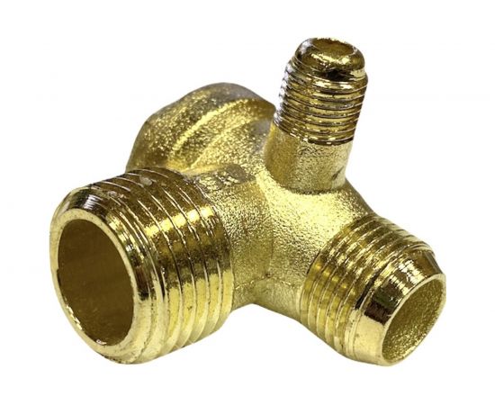 Клапан обратный для компрессора резьба наружная M1/2хM3/8хM1/8 Pegas pneumatic 4316 – изображение 2