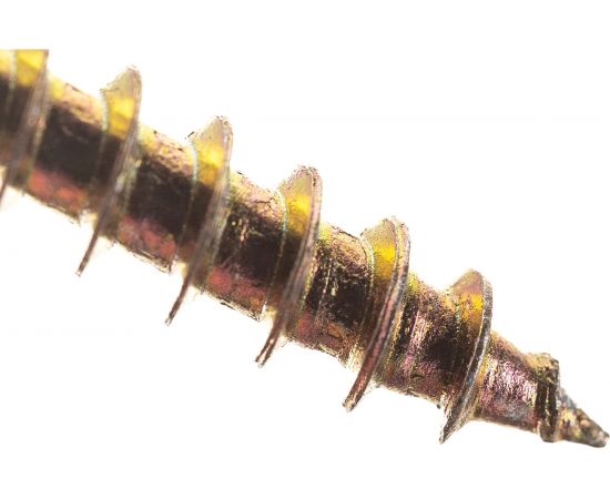 Потайной универсальный шуруп Метизный двор 5,0x50, желтый, 10 шт. 4607173900944 – изображение 2