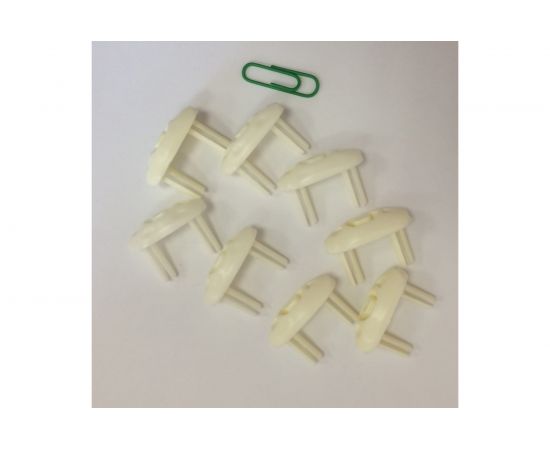 Универсальная заглушка для розеток АБК-СИЛА слоновая кость 8 шт 5400804 – изображение 2