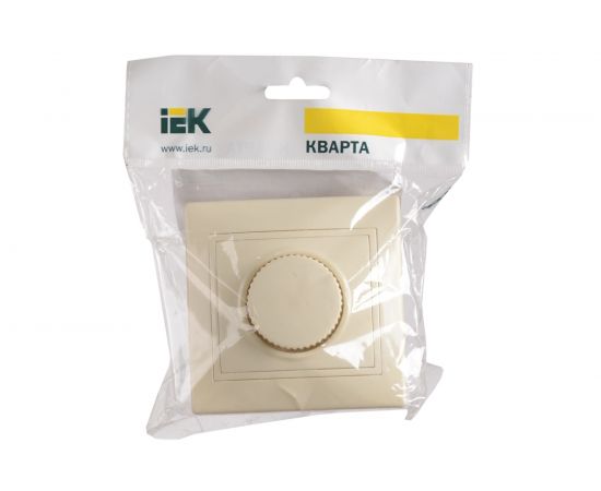 Поворотный светорегулятор IEK КВАРТА кремовый EDK10-K33-03-DM – изображение 2