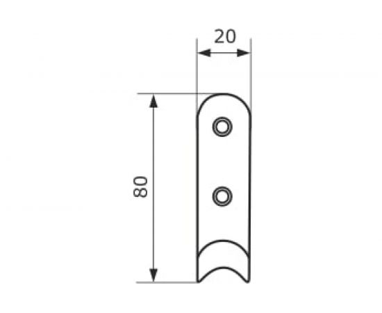 Крючок-вешалка Домарт 1-рожковый, хром 170278 – изображение 2
