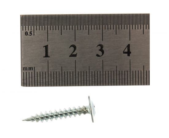 Саморезы с полусферической головкой и острием Профикреп цинк пакет, 4,2х25 12 шт 111730 – изображение 3