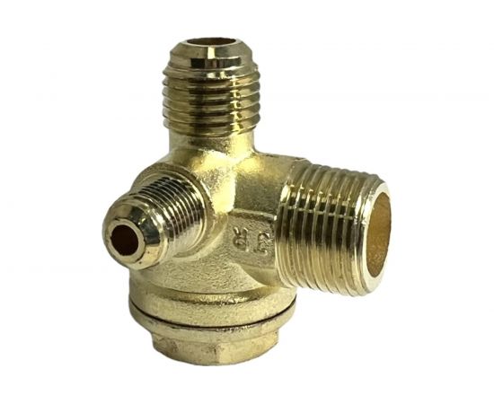 Клапан обратный для компрессора резьба наружная M1/2хM3/8хM1/8 Pegas pneumatic 4316 – изображение 3