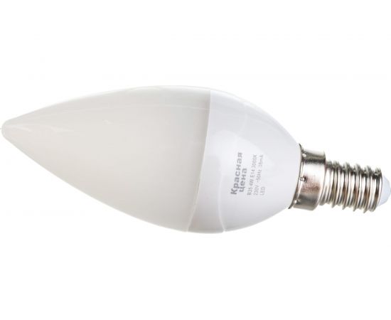 Светодиодная лампа КРАСНАЯ ЦЕНА B35 4W E14 3000K 300лм теплый белый свет матовая 4606400615842 – изображение 3