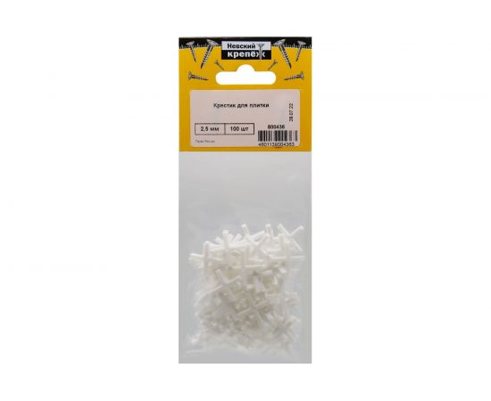 Крестик для плитки (100 шт; 2.5 мм) Невский Крепеж 800436 – изображение 3