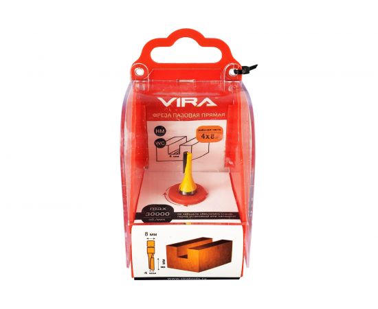 Фреза пазовая прямая (4х16 мм) VIRA 553313 – изображение 4