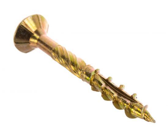 Шуруп Rusconnect CS 06050 с/нарез. д/дерева, потай, 6х50, 200 шт. Желтый цинк 310605 – изображение 4