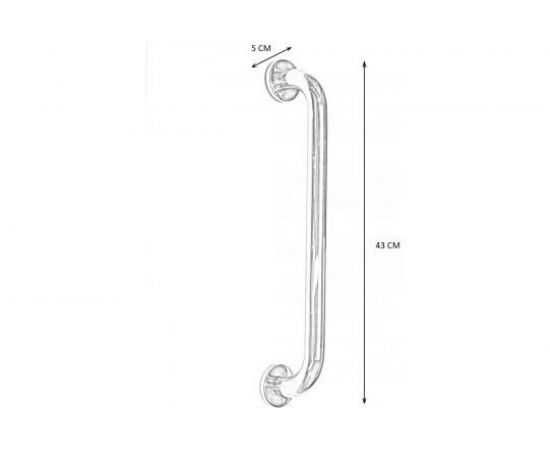 Ручка-поручень для ванной Аквалиния 40 см 04.CS-301 40 – изображение 4