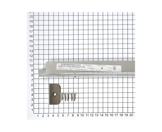 Автоматический порог ATHMER Isolporte Omega Silicone single L=830мм ригель на стороне петель 82154 – изображение 4